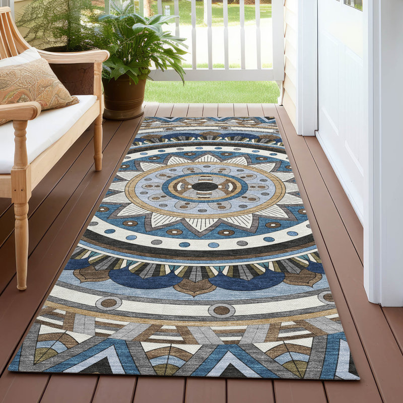 Tapis intérieur / extérieur lavable à la machine Jenning ACN2277, Tapis de couloir 2 pi 3 po x 7 pi 6 po