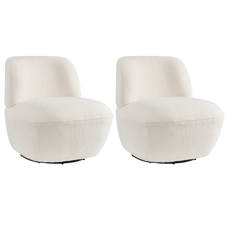 Fauteuil d'appoint Cozy, Blanc