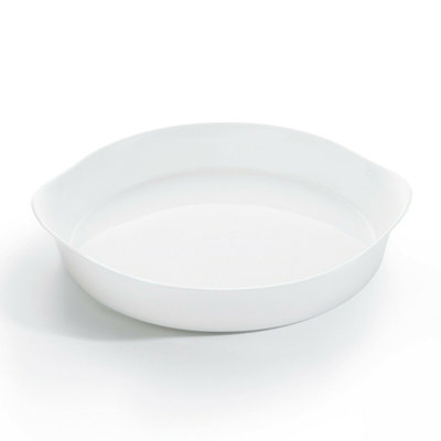 Luminarc Porcelain Glass Stainless Steel Platter Serving Dish