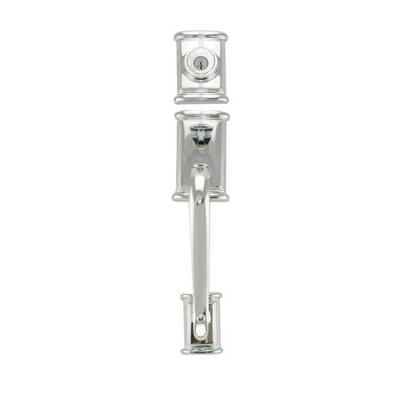 Ashfield Exterior Portion Handleset with Single Cylinder and Deadbolt (Interior Portion Sold Separately)