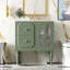Meuble-lavabo de style rétro 30 po avec lavabo en résine, meuble-lavabo simple autoportant avec 2 tiroirs et armoire de rangement en bois massif