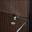 Garde-manger 51,2 po avec cadre et rangement en métal, vitrine lumineuse avec porte en verre, armoire vitrée avec tablettes en verre réglables à 4 niveaux