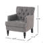 Fauteuil club capitonné