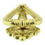 Ornamental Design Front Door Knocker Brass Finish Gate Knocker
