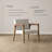Natural Flax Upholstered Accent Armchair