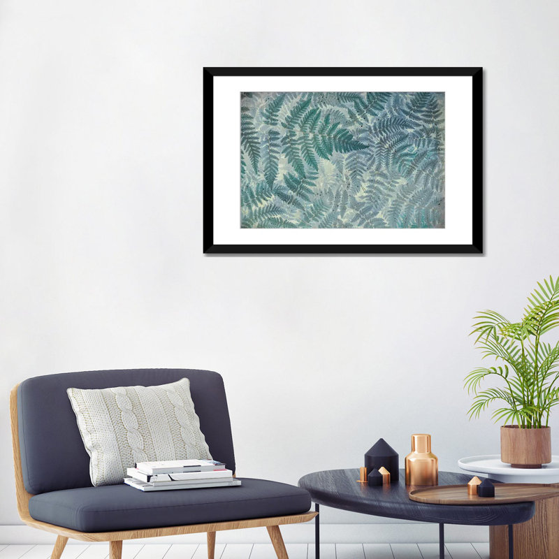 « chêne à motif », impression sur toile, H 16 po x l 24 po x P 1 po, Papier d'art encadré noir, Blanc