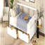 Lit de jour simple en bois avec deux tiroirs, blanc-1698946866-1698946865