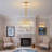 Modern 10-light 2-tier Gold Tassel Crystal Chandelier Adjustable Height For Living Room Entryway With No Bulbs Included