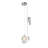 Transitional 1 Light Crystal Bubble Shade Pendant