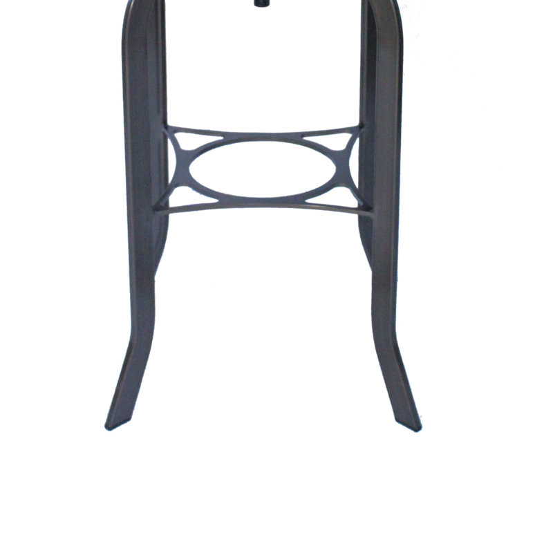 Hidalgo Swivel Counter Stool with Metal Frame, Rustic