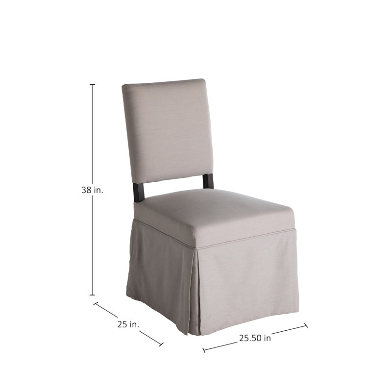 Robinson Fabric Side Chair in Ivory Beige
