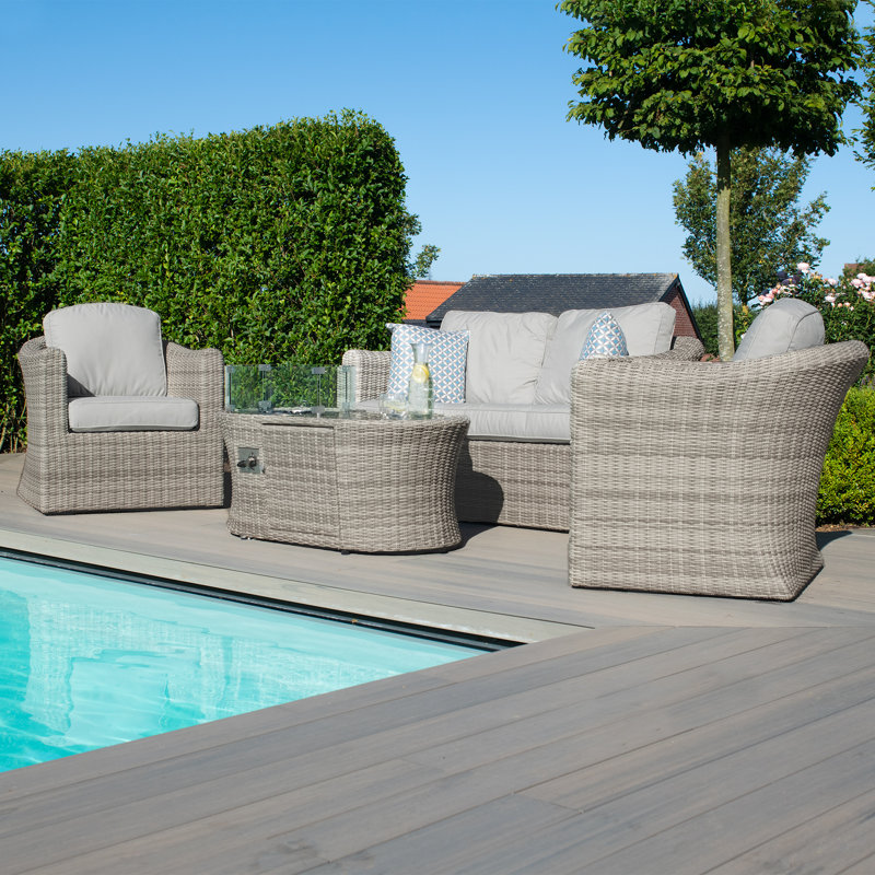 Balcom 4 Seater Rattan Sofa Set
