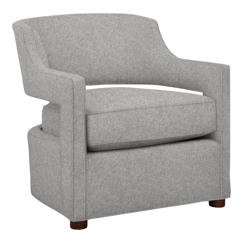 Chaise longue Phoebe, Flanelle Perigold Aspen gris clair