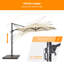 Parasol en porte-à-faux 132 po Derontae-788977043