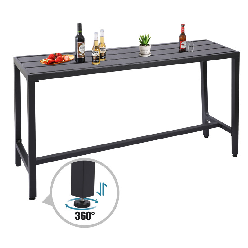Latitude Run® Counter Height Iron Bar Table Reviews