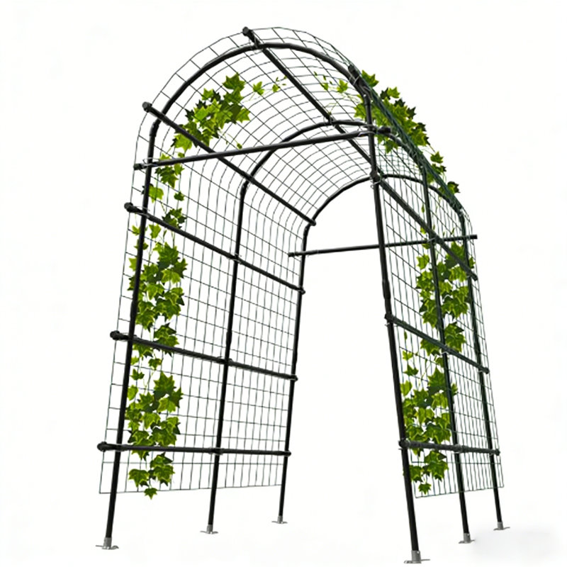 116cm H x 34cm W Iron Arched
