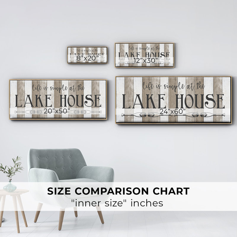 Simple at the Lake House - Toile encadrée
