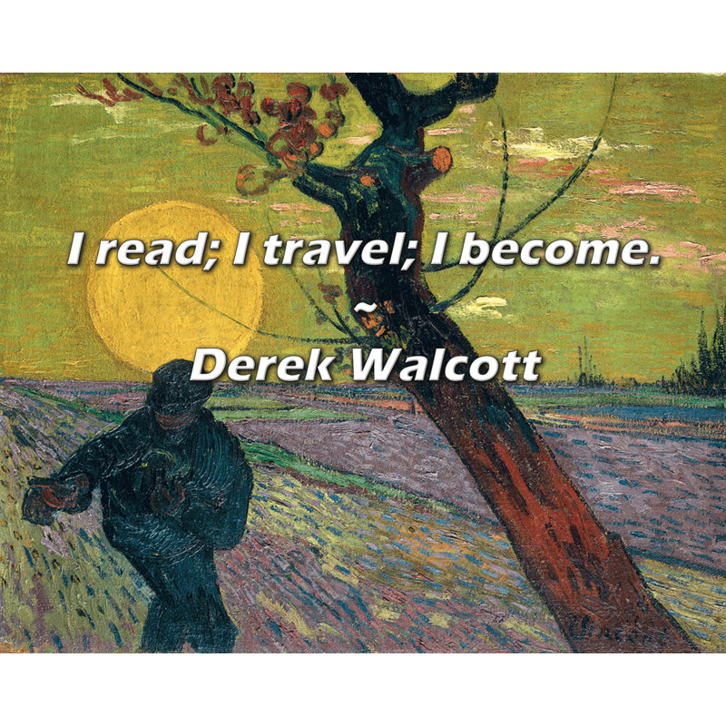 Derek Walcott Citation: «I lecture; Je voyage; Je deviens.