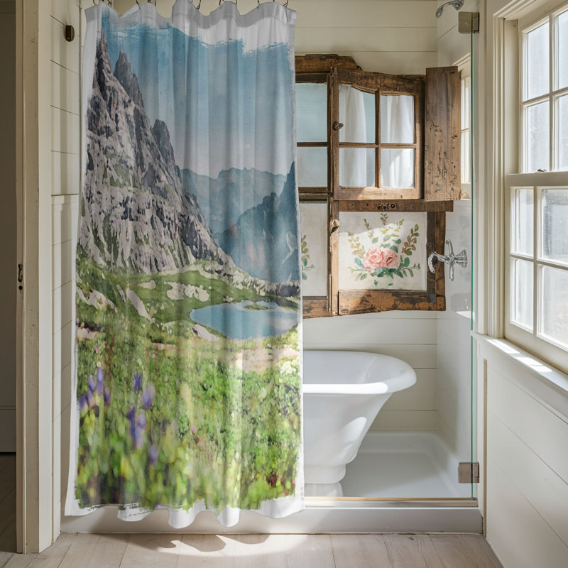 Dunfee Shower Curtain, 74"H x 71"W