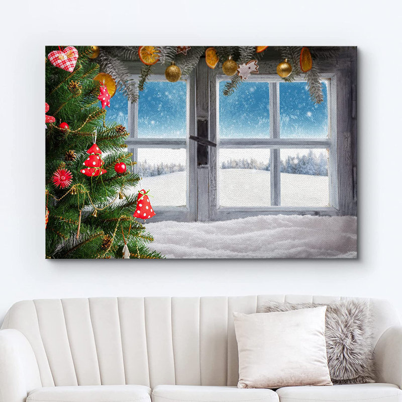 «Christmas Holiday Celebration», impression sur toile tendue, H 12 po x l 18 po x P 1,5 po