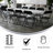 Parker 11-Piece Folding Rectangular Training Table and Chairs Set by Flash Furniture