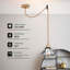 Ariel 1 - Light Chrome Single Pendant