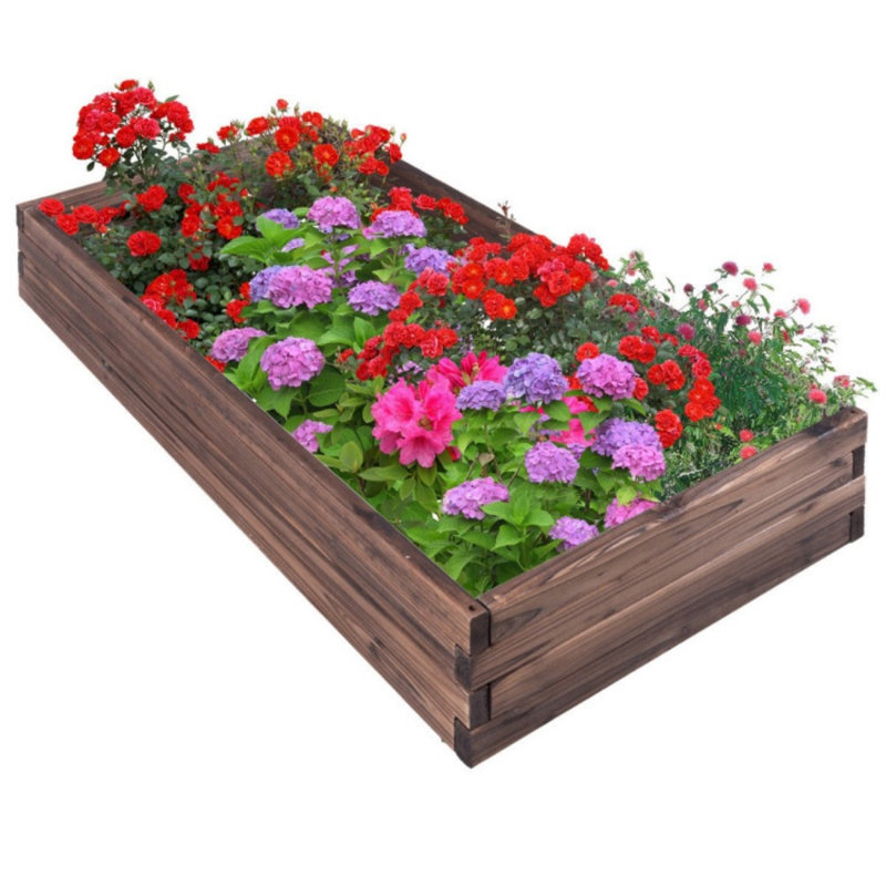 Wood Raised Garden Bed