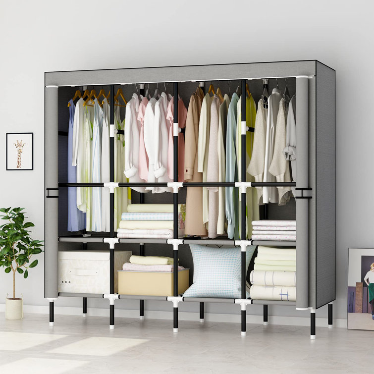 Rebrilliant Carven 4-Tier Shoe Rack Organizer for Closet, Bathroom