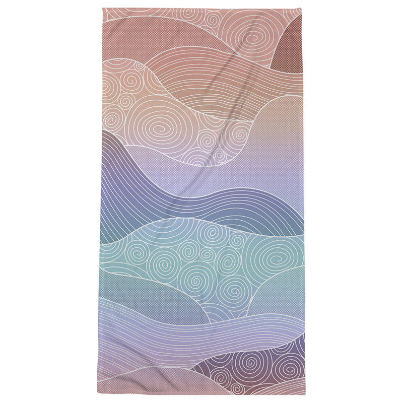 Katelyn Elizabeth Bath Towel, Red/Blue