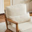 Chaise d'appoint rembourrée Elizabeth avec pieds en bois et un coussin-230216768