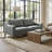 Weddel 75.6" Genuine Leather Square Arm 3-Seater Sofa-886771071