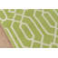 Tapis intérieur / extérieur vert à motif géométrique Gul-509766015