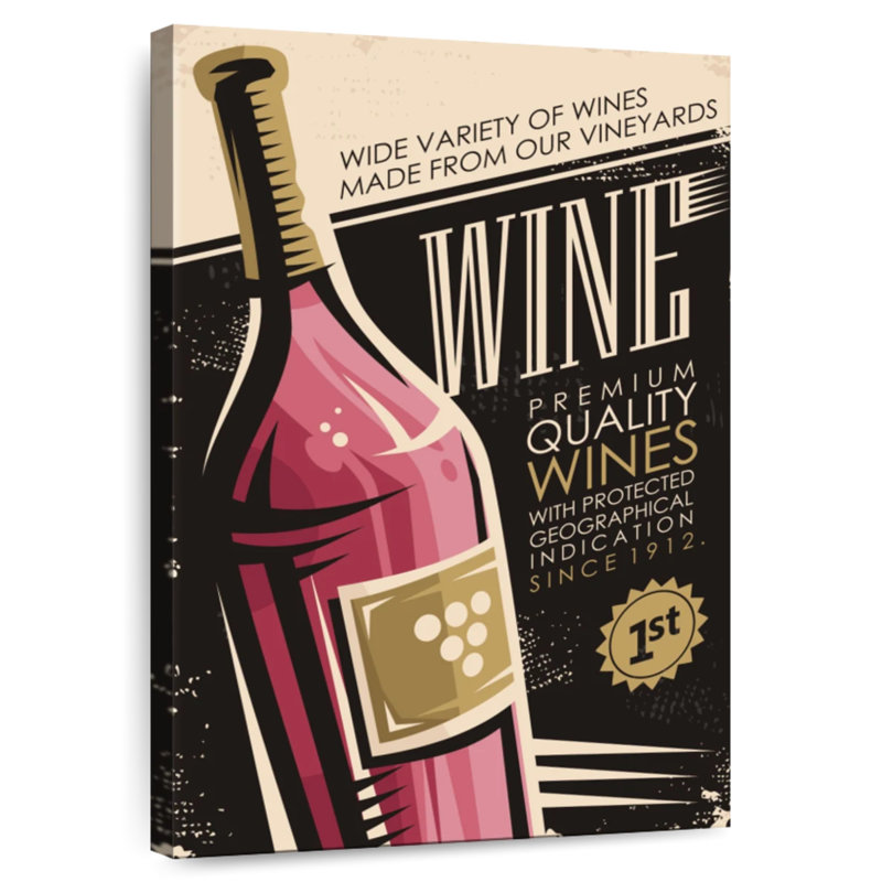 Yarlin Premium Red Wine Poster, 24" H x 16" W