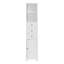 Tall Freestanding Bathroom Cabinet With 3 Drawers And Adjustable Shelf, MDF Board With Waterproof Painted Finish