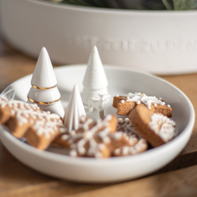Porcelain Stories Winter Forest Serving Dish