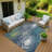 Machine Washable Indoor/Outdoor Howle ACN2273 Floral Rug-730847485