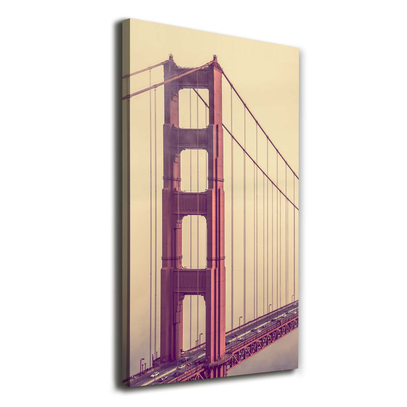 San Francisco Bridge - Wrapped Canvas Print, 140cm H x 70cm W