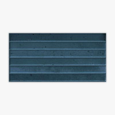 Home Navy Glossy 5x10 3D Kit-Kat Porcelain Tile