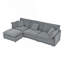Canapé modulaire moderne en L avec repose-pieds et canapé 4 places-721537182
