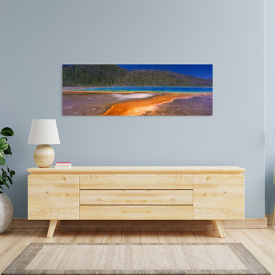 Grand printemps prismatique, parc national de Yellowstone, Wyoming, États-Unis, paysage contemporain abstrait, art mural