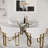 Boucle Barrel Dining Side Chairs With Arms-429762947-429762950