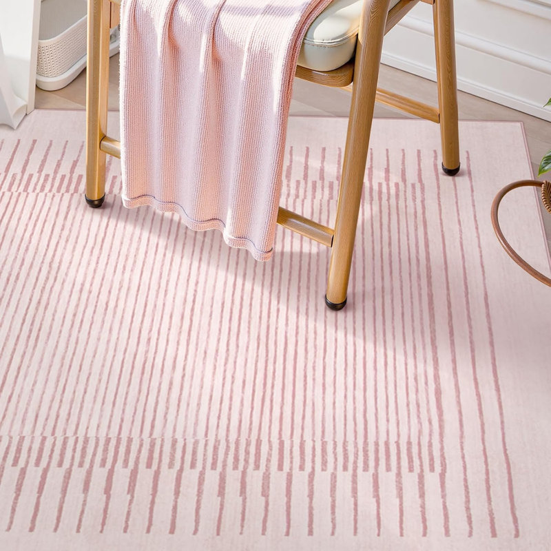 Tapis lavable à rayures berbères avec envers antidérapant Celeta, Rectangle 5 pi x 7 pi