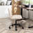 Fabric Office Chair In Beige - 360 Swivel, Adjustable Height, Foam Seat, Solid Metal Base, 5 For Smooth Movement Swivel Seat Height Adjustable, Breathable Upholstery, Thick Cushion, Frame, Offices-766359286