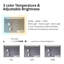 Miroir de salle de bain ANZZI-1547270972