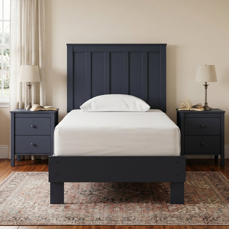 Lit plateforme simple Cottrill, Lit simple