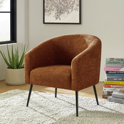 Chaise avec accoudoirs modernes 27,5 po Cadie