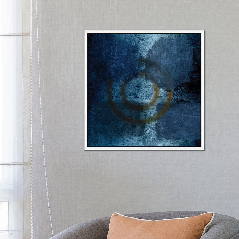 Mississippi Blues I by Sheldon Lewis - Print on Canvas, 66.04cm H x 66.04cm W x 3.81cm D, White Framed
