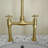 Solid Brass Kitchen Bridge Faucet