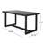 Brown Multi Rosa Table For Dining Outdoors, 32.8"X59"X28", 39.5Lb, With Resin & Iron Frame, Stylish And Patio Furniture In Multi, 32.8In.W X 59In.D 28In.H, Over Classic