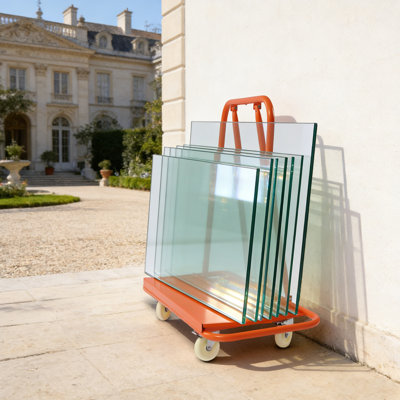 Chariot pour cloisons sèches, chariots pour plaques de plâtre avec capacité de charge de 2 200 lb, chariot robuste en plaques de plâtre avec quatre roues